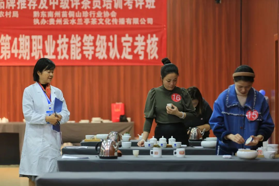 贵州省茶文化研究会举办2022年第四期职业技能等级认定考核