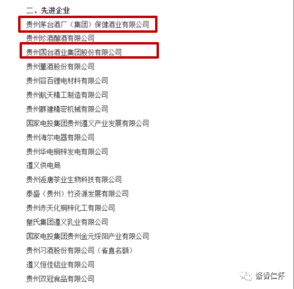 遵义拟推荐省级表彰仁怀这些企业和个人