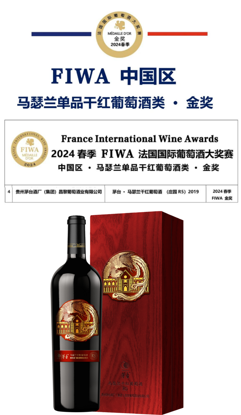 最新，茅台葡萄酒获五项国际大奖