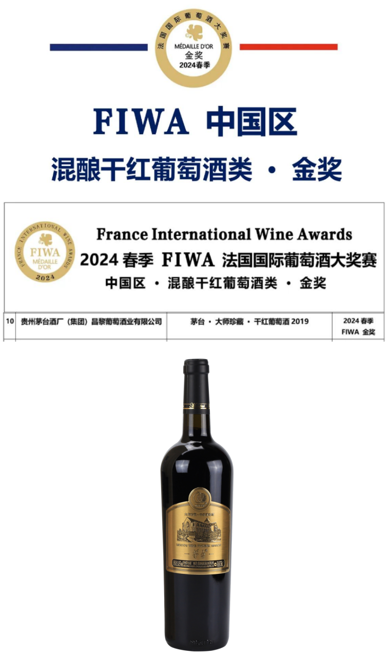 最新，茅台葡萄酒获五项国际大奖