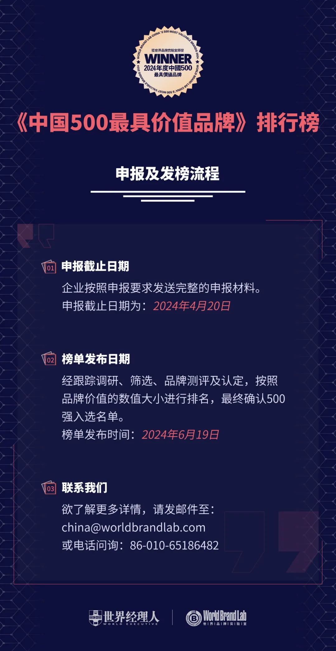 【申报开启】2024年《中国500最具价值品牌》排行榜