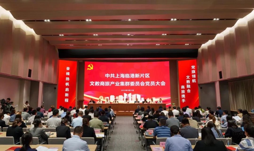 临港新片区文教商旅产业集群党委党员大会召开