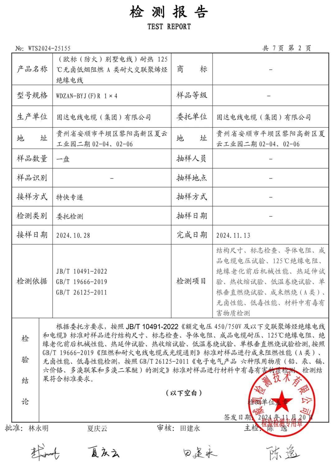 固达欧标（防火）别墅电线通过25项权威检测，高端品质再获认可