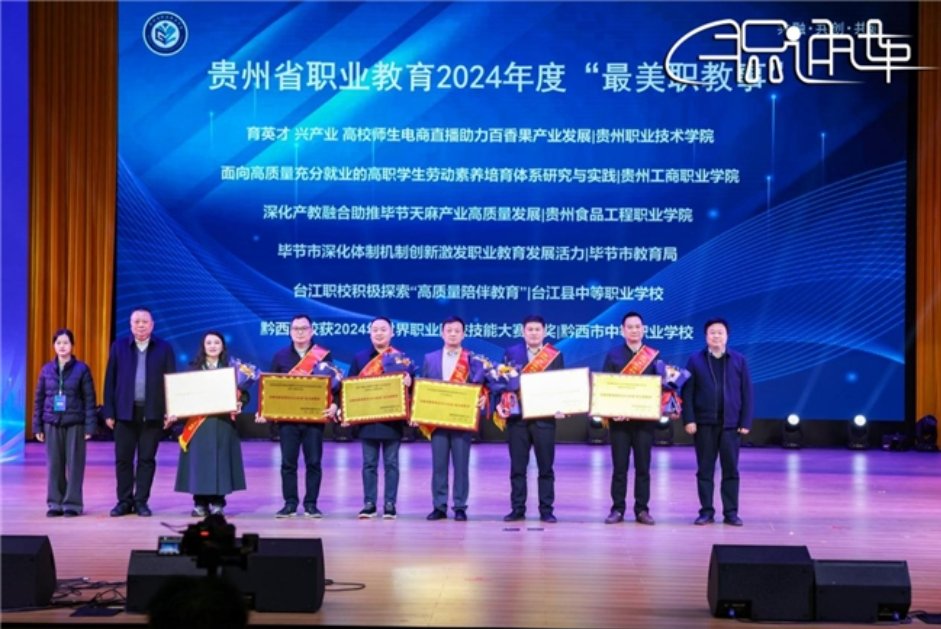贵州工商职业学院荣获2024年贵州省“最美职教事”荣誉称号