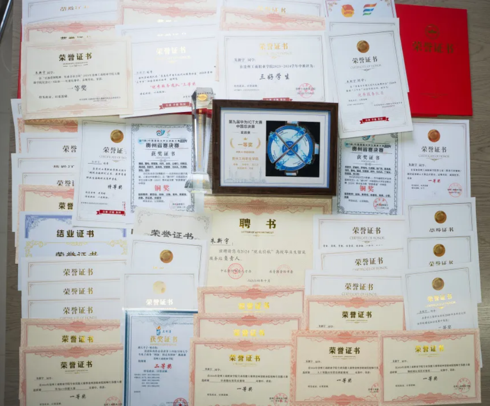 青春 · 榜YOUNG | 朱新宇：拿下华为ICT全国一等奖！他的“数字长征”从贵工商开始