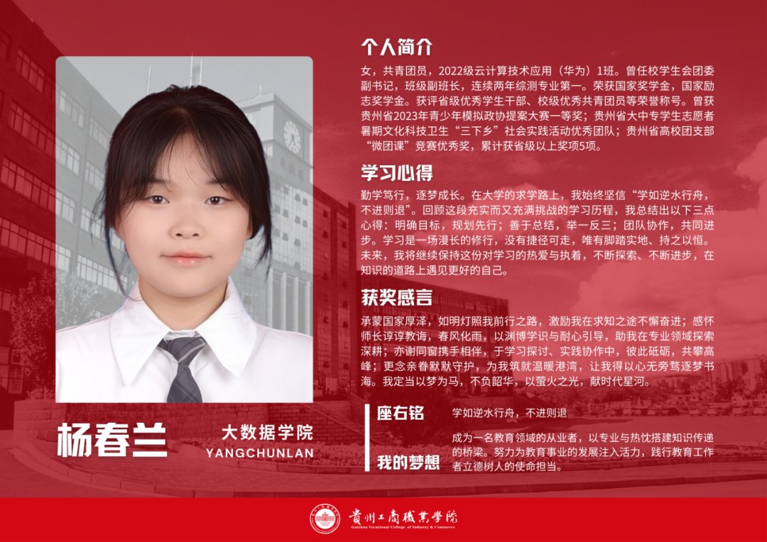 群星闪耀，人均“六边形战士”！贵工商国家奖学金天团申请出战