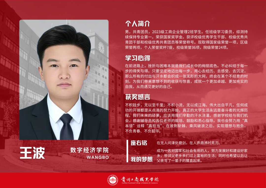 群星闪耀，人均“六边形战士”！贵工商国家奖学金天团申请出战