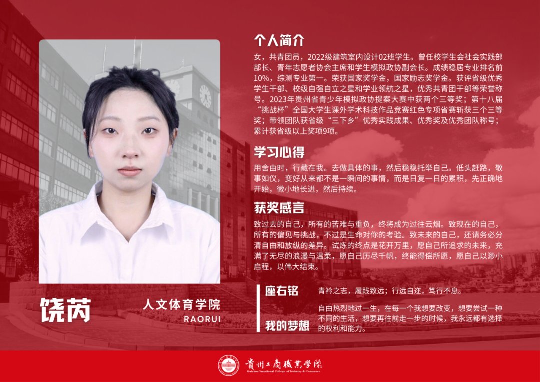 群星闪耀，人均“六边形战士”！贵工商国家奖学金天团申请出战