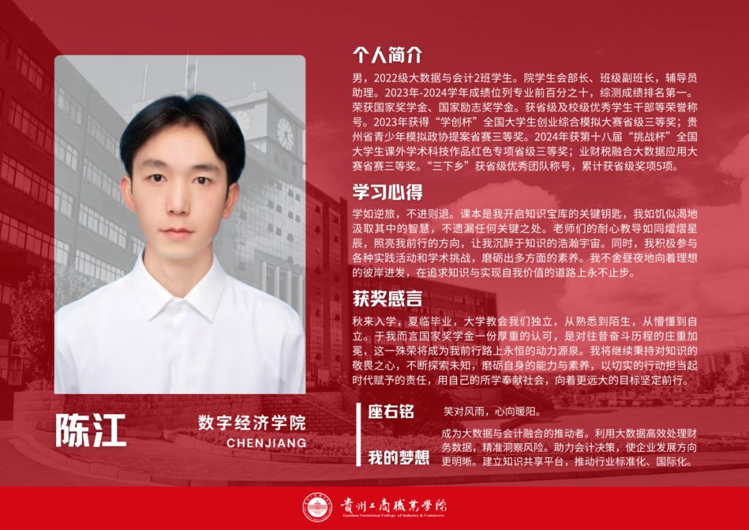 群星闪耀，人均“六边形战士”！贵工商国家奖学金天团申请出战