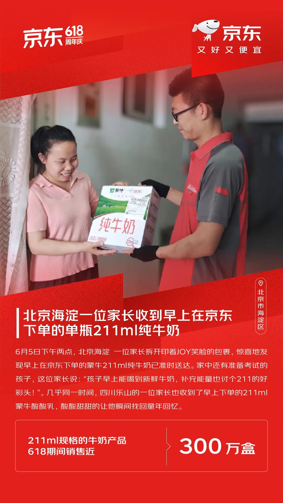 京东618再创新高 整体订单量超22亿单 下单用户数同比增长超100%领跑行业