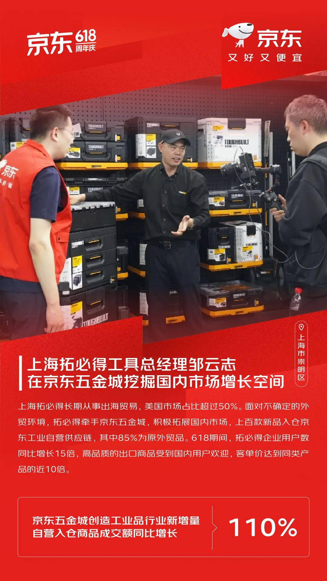 京东618再创新高 整体订单量超22亿单 下单用户数同比增长超100%领跑行业