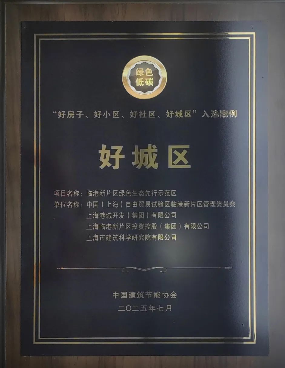 打造绿色生态示范圈“四新”名片,临港新片区绿色生态先行示范区入选“好城区”优秀案例
