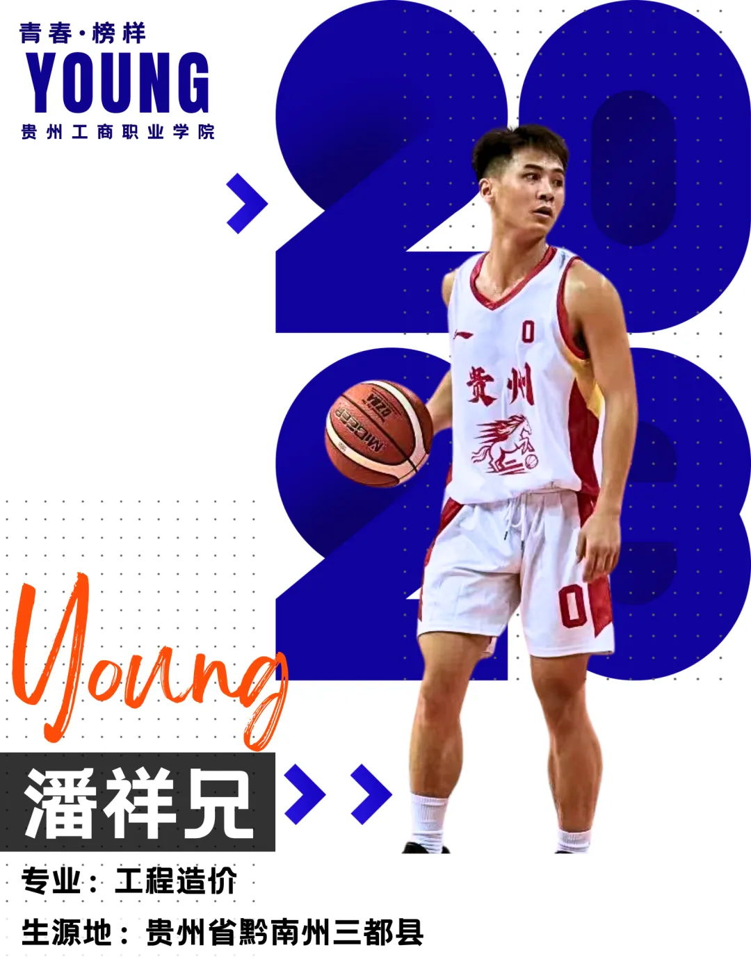 贵州工商职业学院潘祥兄：县BA上的 “46分先生”，校园里的追梦者