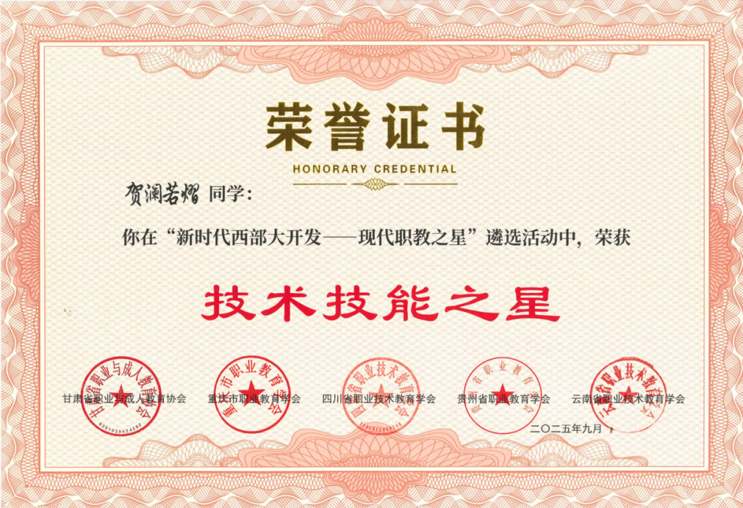 全面开花！贵工商包揽国家级跨区域表彰，5项殊荣闪耀西部职教