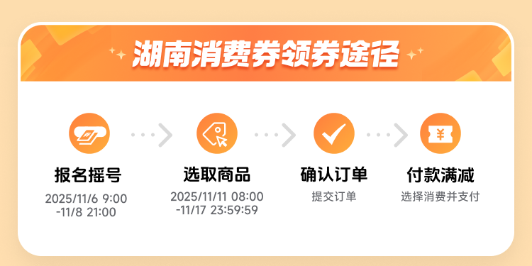 「乐享湖南·湘当有惠」第三轮消费券11月6日开始!这次别错过! 「乐享湖南·湘当有惠」第三轮消费券11月6日开始!这次别错过!