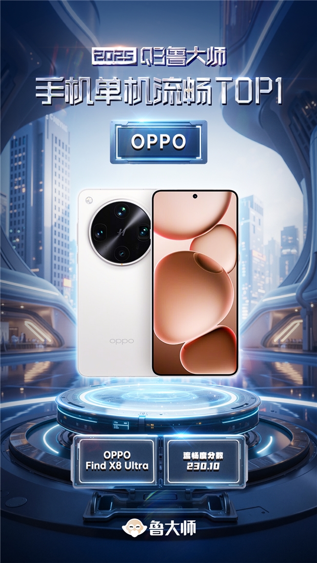 鲁大师2025年手机Q3季报：骁龙天玑新机蓄势待发，OPPO再夺流畅双冠