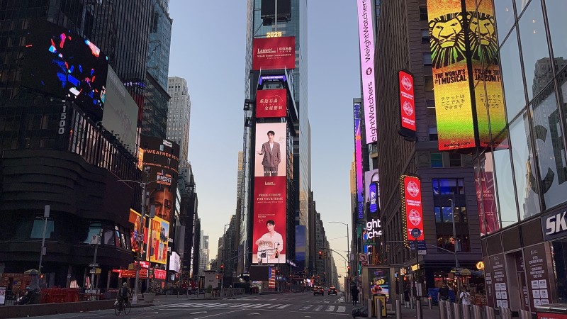 Lamett乐迈石晶携手肖战点亮纽约时代广场,彰显国际高端品牌影响力 Lamett乐迈石晶携手肖战点亮纽约时代广场,彰显国际高端品牌影响力