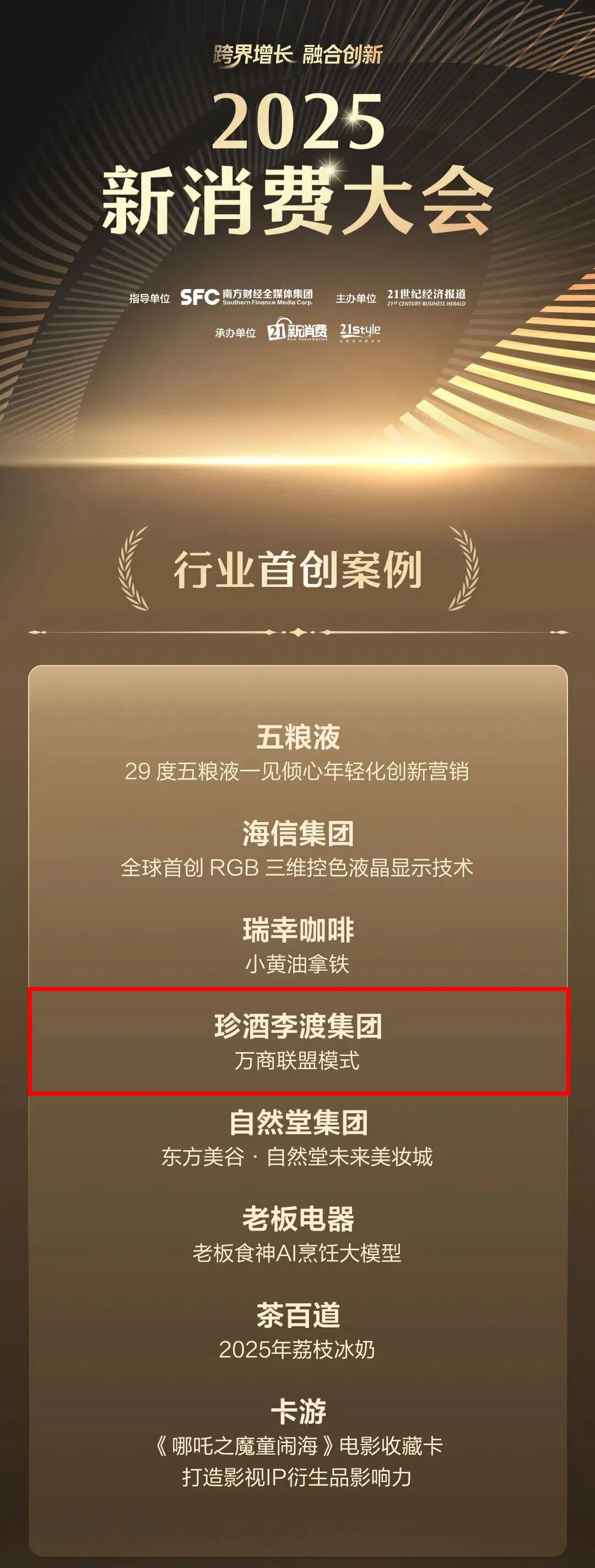 全国仅8家入选,珍酒李渡万商联盟模式获评“行业首创案例” 全国仅8家入选,珍酒李渡万商联盟模式获评“行业首创案例”