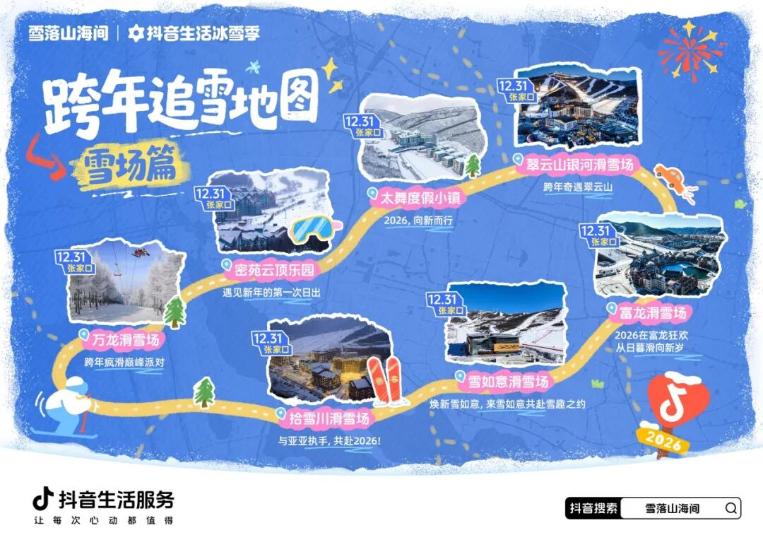 岁末追雪，跨年赴约！跟着抖音「雪落山海间」，解锁追雪新仪式