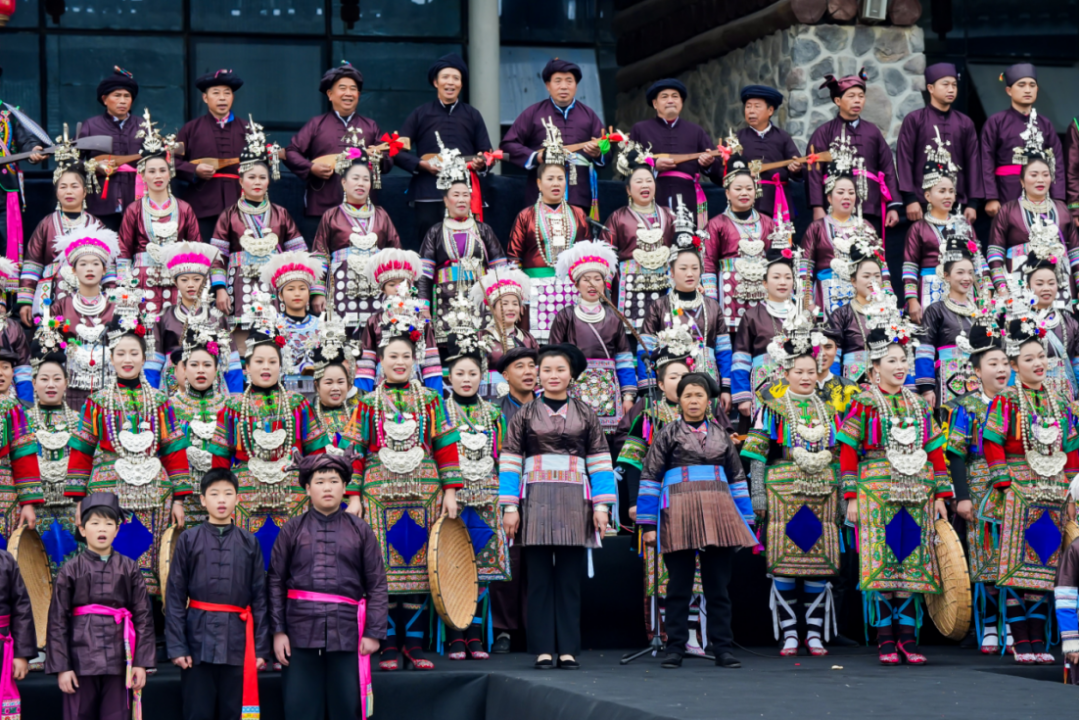 多彩贵州城千人侗族大歌展非遗魅力