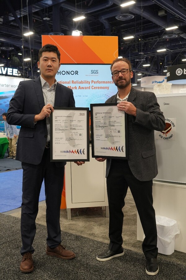 CES 2026:SGS授予荣耀 X Plus 2026笔记本电脑Performance Tested Mark CES 2026:SGS授予荣耀 X Plus 2026笔记本电脑Performance Tested Mark