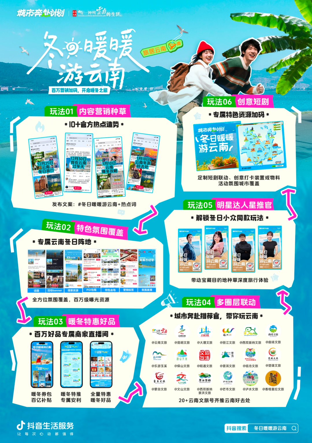 冬日暖暖游云南！抖音生活服务携手云南文旅带你奔赴20℃的治愈冬天