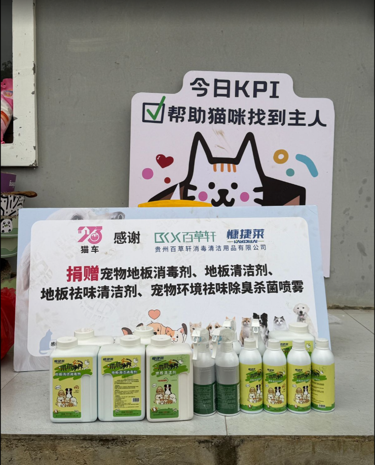 暖冬有爱！贵州百草轩2026首期公益行动走进703猫车基地！守护毛孩子与志愿者健康