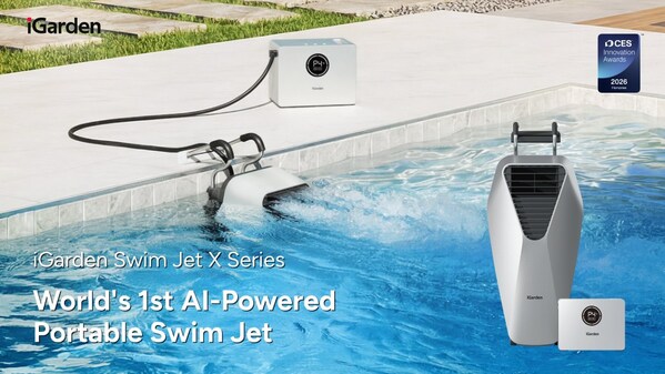 iGarden推出CES 2026获奖产品Swim Jet X系列：全球首款无线游泳推进器799美元起售