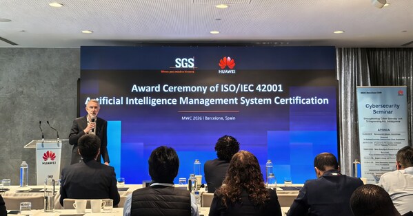 SGS授予华为ISO/IEC 42001人工智能管理体系认证证书  共筑负责任AI发展基石