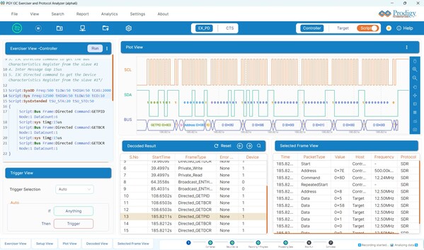 Prodigy Technovations新增NVMe-MI、SPDM、PLDM等高级应用层协议支持,强化业界领先的I3C协议训练器与分析仪 Prodigy Technovations新增NVMe-MI、SPDM、PLDM等高级应用层协议支持,强化业界领先的I3C协议训练器与分析仪