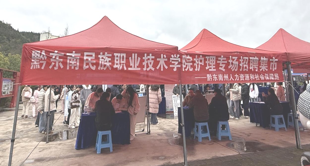 “职引黔程·点亮未来”黔东南民族职业技术学院护理专场招聘集市成功举办