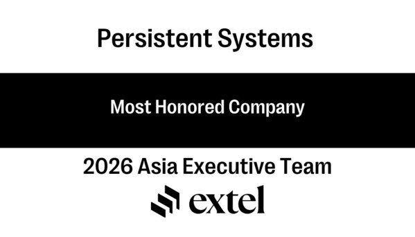 Persistent连续三年在2026年Extel亚洲管理团队调查中斩获最高荣誉