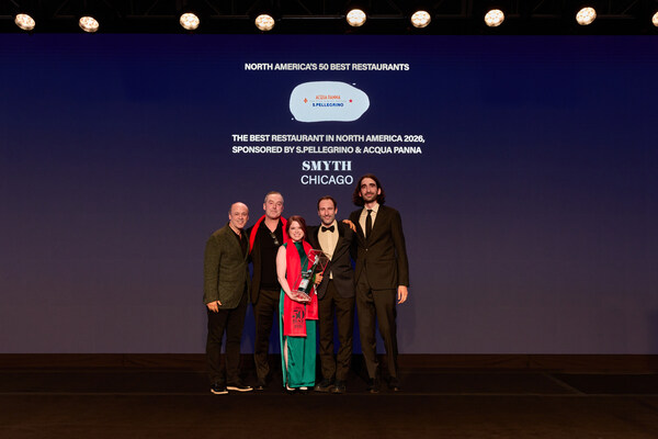 芝加哥SMYTH 荣登NORTH AMERICA'S 50 BEST RESTAURANTS 2026 榜单NO.1