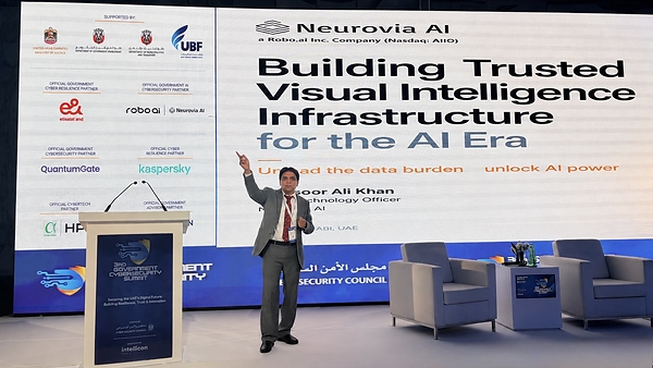 Neurovia AI在第三届阿联酋政府网络安全峰会上展示NeuroStream™技术成果,共筑可信视觉智能基础设施 Neurovia AI在第三届阿联酋政府网络安全峰会上展示NeuroStream™技术成果,共筑可信视觉智能基础设施