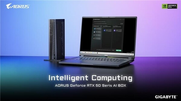 技嘉 AORUS GeForce RTX™ 50 系列 AI BOX 赋予轻薄笔记本桌面级算力 扩展 AI 应用生态系 技嘉 AORUS GeForce RTX™ 50 系列 AI BOX 赋予轻薄笔记本桌面级算力 扩展 AI 应用生态系