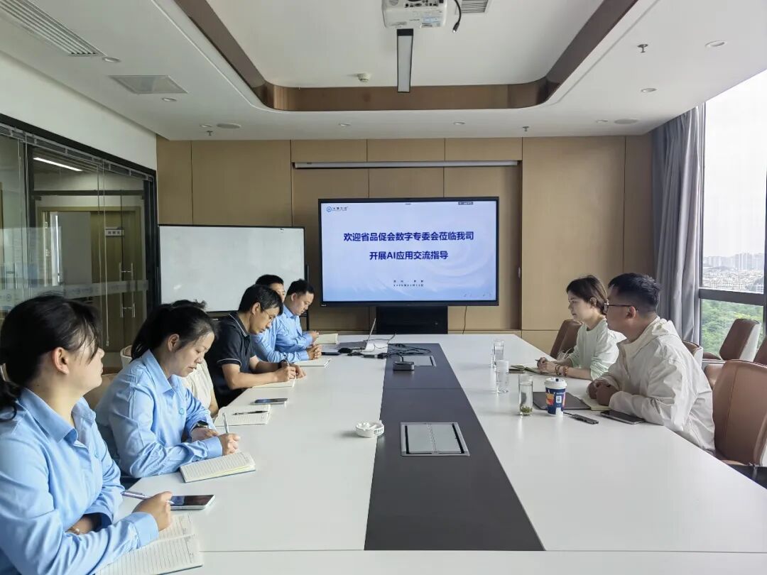 AI赋能提质 数智聚力前行｜贵州省品促会数字专委会莅临贵阳冰清玉洁开展AI应用交流指导工作
