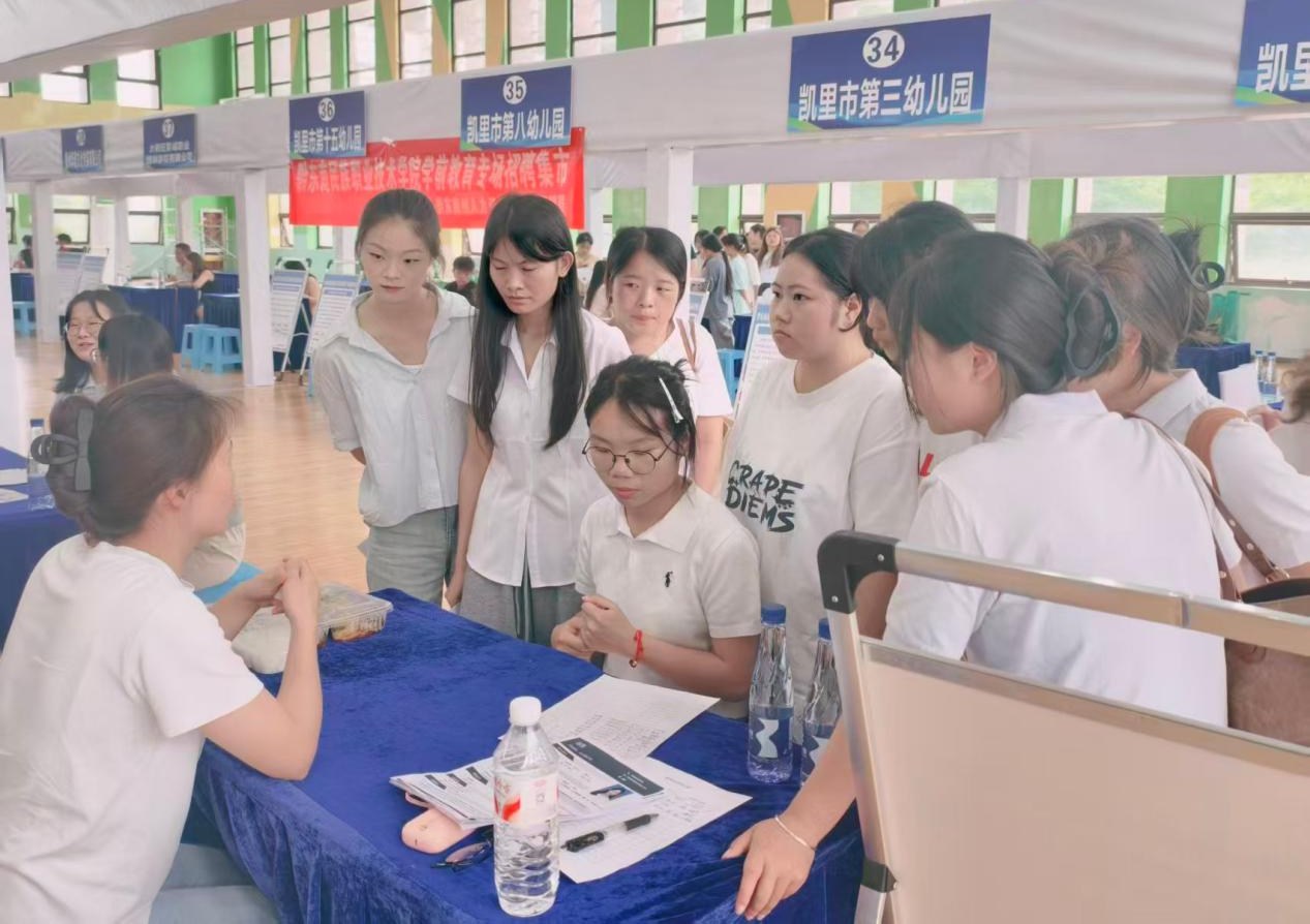 “职引黔程・点亮未来”黔东南民族职业技术学院学前教育专场招聘集市圆满结束