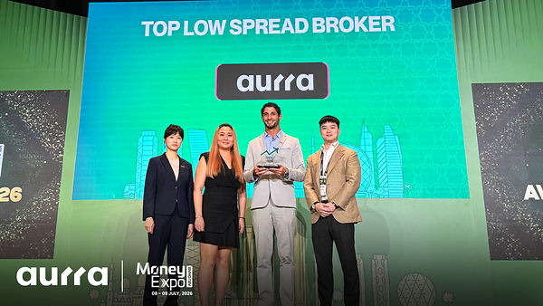 Aurra Markets获2026阿布扎比金融博览会"年度最佳低点差外汇经纪商"奖项