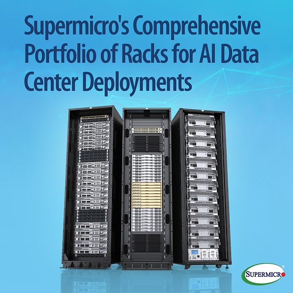 Supermicro 扩展 DCBBS 产品线,推出精密工程 AI 机架系列,加速部署并缩短上线时间 Supermicro 扩展 DCBBS 产品线,推出精密工程 AI 机架系列,加速部署并缩短上线时间