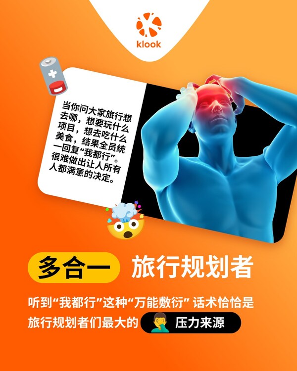 Klook客路旅行趣味调查："做攻略"竟然是全世界最不被感激的差事之一