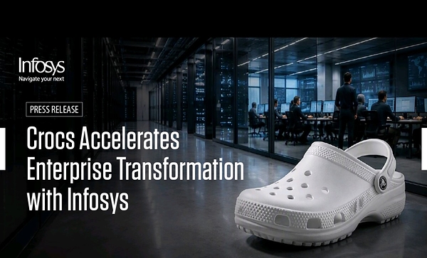 Infosys 推动 Crocs IT 系统转型,优化全球运营能力,赋能规模增长 Infosys 推动 Crocs IT 系统转型,优化全球运营能力,赋能规模增长